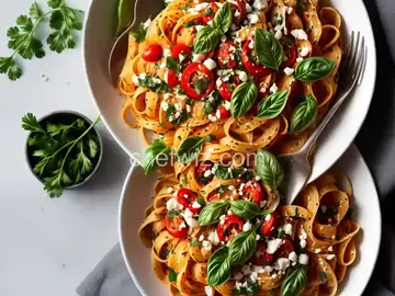 Fire and Ice Pasta with Fresh Herbs