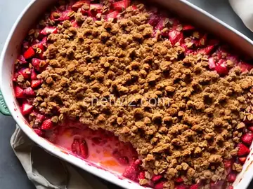 First Prize Strawberry Rhubarb Crisp