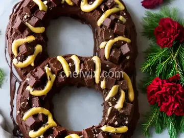 Five-Minute Fudge Wreath
