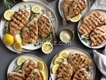 Five-Minute Grilled Chicken Cutlets With Rosemary, Garlic, and Lemon Recipe