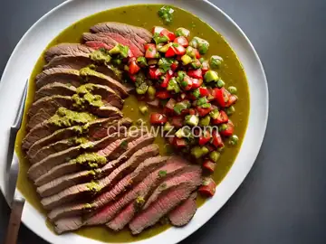 Flank Steak with Salsa Verde