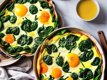 Florentine Omelette With Spinach and Cheese Recipe