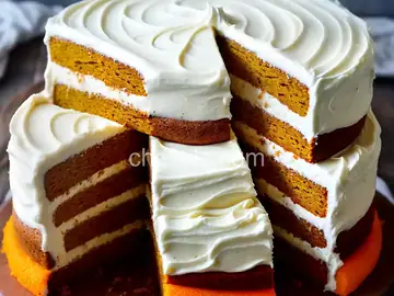 Four-Layer Pumpkin Cake with Orange-Cream Cheese Frosting