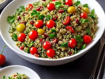 Freekeh Salad with Parsley and Cherry Tomatoes