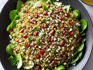 Freekeh Salad with Tahini Dressing