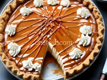 Freezer Caramel Drizzle Pie