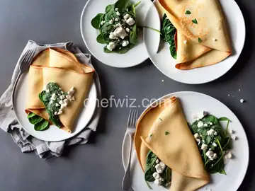 French Crepes With Spinach and Feta Recipe