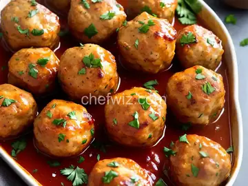 French Onion Chicken Meatballs
