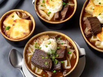 French Onion Soup With Braised Short Ribs