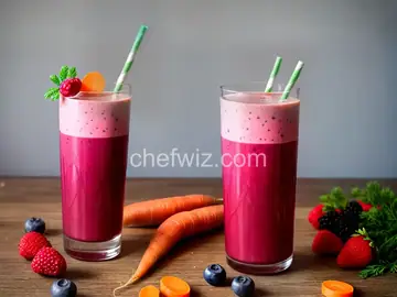 Fresh Carrot and Mixed Berry Juice