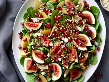 Fresh Fig, Apple, and Pomegranate Salad