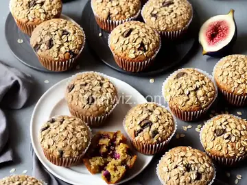 Fresh Fig Oatmeal Muffins