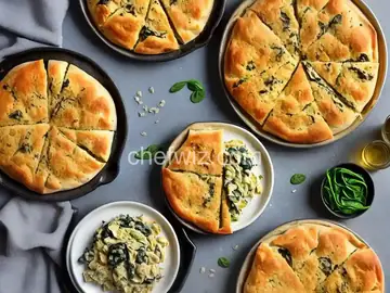 Fresh Focaccia with Marinated Chicken and Spinach and Artichoke Spread