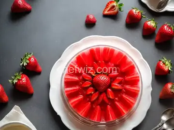 Fresh Homemade Strawberry Jello