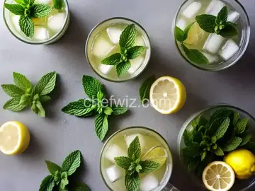 Fresh Mint and Ginger Lemonade