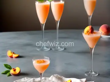 Fresh Peach Bellinis