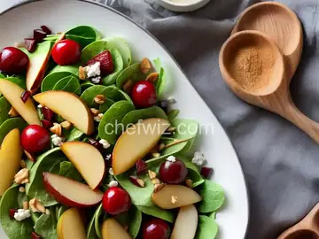 Fresh Pear and Cherry Salad with Vanilla Pear Vinaigrette
