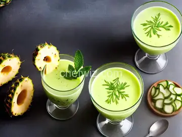 Fresh Pineapple-Cucumber Juice