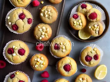 Fresh Raspberry Mini Corn Muffins