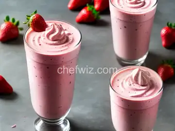 Fresh Strawberry Milkshakes