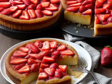Fresh Strawberry Upside Down Cake