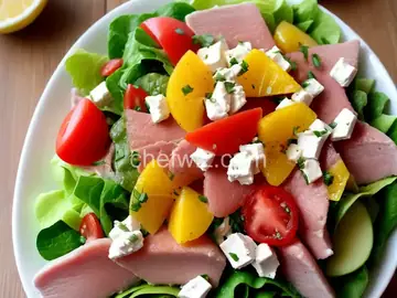Fresh Summertime Bow-Tie Ham Salad