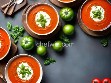 Fresh Tomato Zucchini Soup