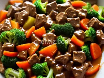 Fresh Vegetable Stir-Fry with Peppery Orange Beef