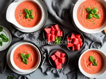 Fresh Watermelon Gazpacho