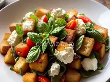Fried-Bread Panzanella with Ricotta and Herbs