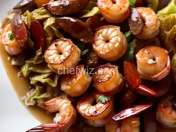 Fried Cabbage w/ shrimp & sausage