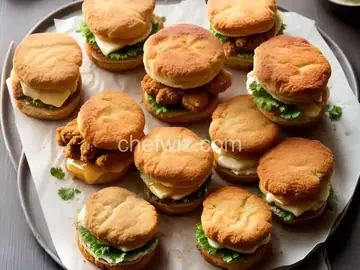 Fried Chicken, Honey Butter, and Biscuit Sandwiches Recipe