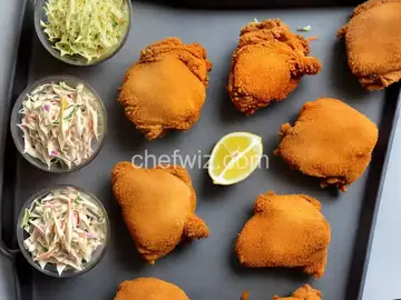 Fried Chicken and Coleslaw Sandwiches Recipe