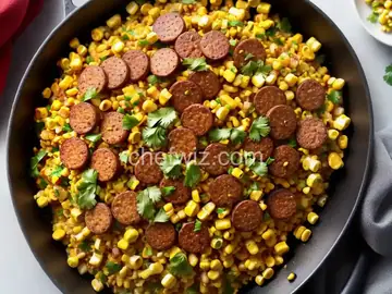 Fried Corn with Smoked Sausage