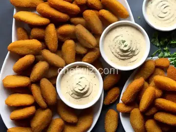 Fried Pickles with Cajun Aioli