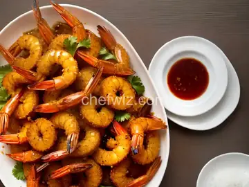 Fried Prawns in Soy Sauce