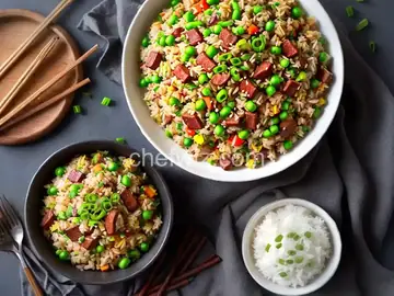 Fried Rice with Chinese Sausage
