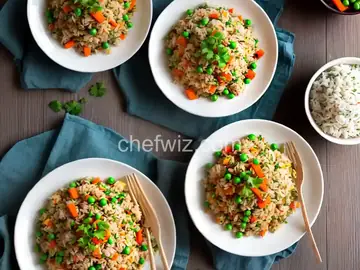 Fried Rice with Peas and Carrots