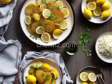 Fried Smashed Potatoes with Lemons