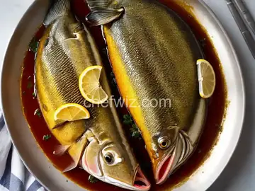 Fried croaker fish