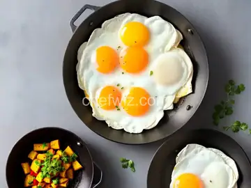 Fried egg whites