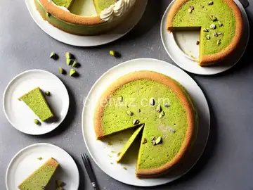 Frosted Pistachio Cake