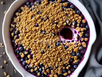 Frozen Blueberry Crisp