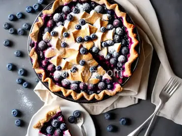 Frozen Blueberry Pie