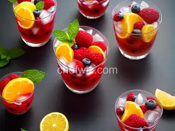 Frozen Fruit and Soda Cups