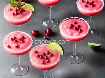 Frozen Pomegranate Margaritas