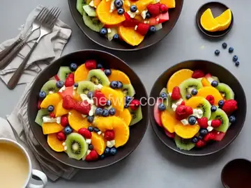 Fruit Salad with Orange-Vanilla Syrup