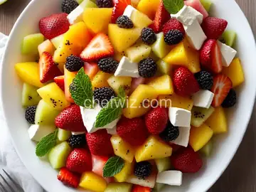 Fruit Salad with Vanilla Dressing