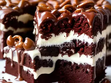 Fudgy Chocolate Pretzel Cake Recipe