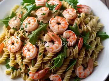 Fusilli with Shrimp and Arugula